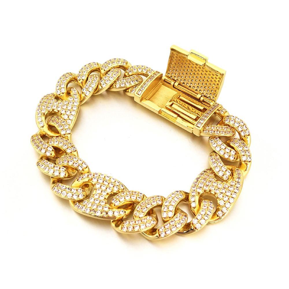 Cuban Mariner 15MM CZ Bling Bling Bracelet