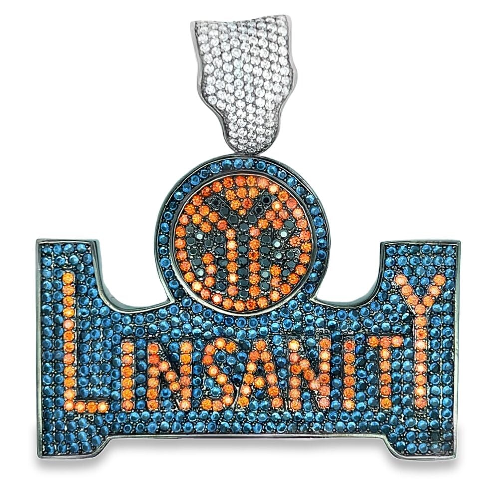 Custom 1 of 1 Linsanity CZ Iced Out Pendant