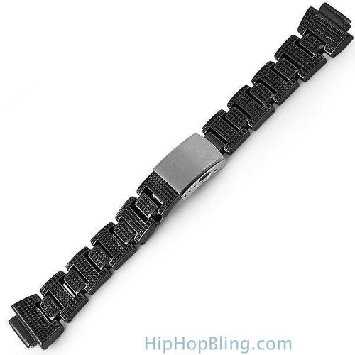 Custom Black CZ Micro Pave Band for G Shock Watch