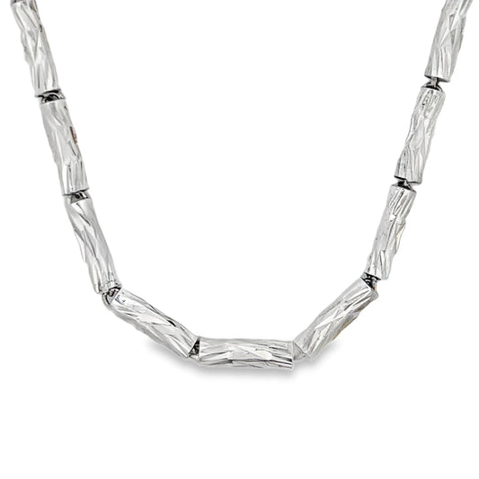 Cylinder DC Link Chain .925 Sterling Silver