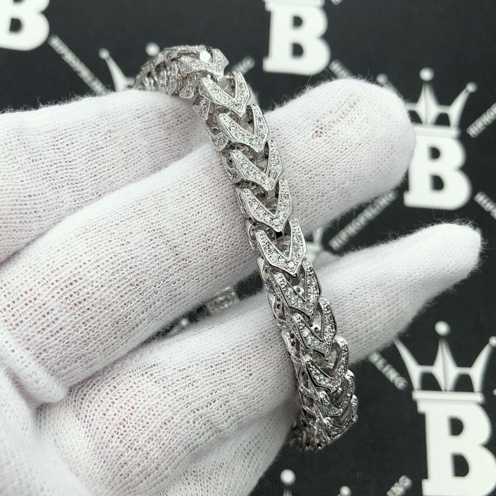CZ Franco 8MM Bling Bling Bracelet
