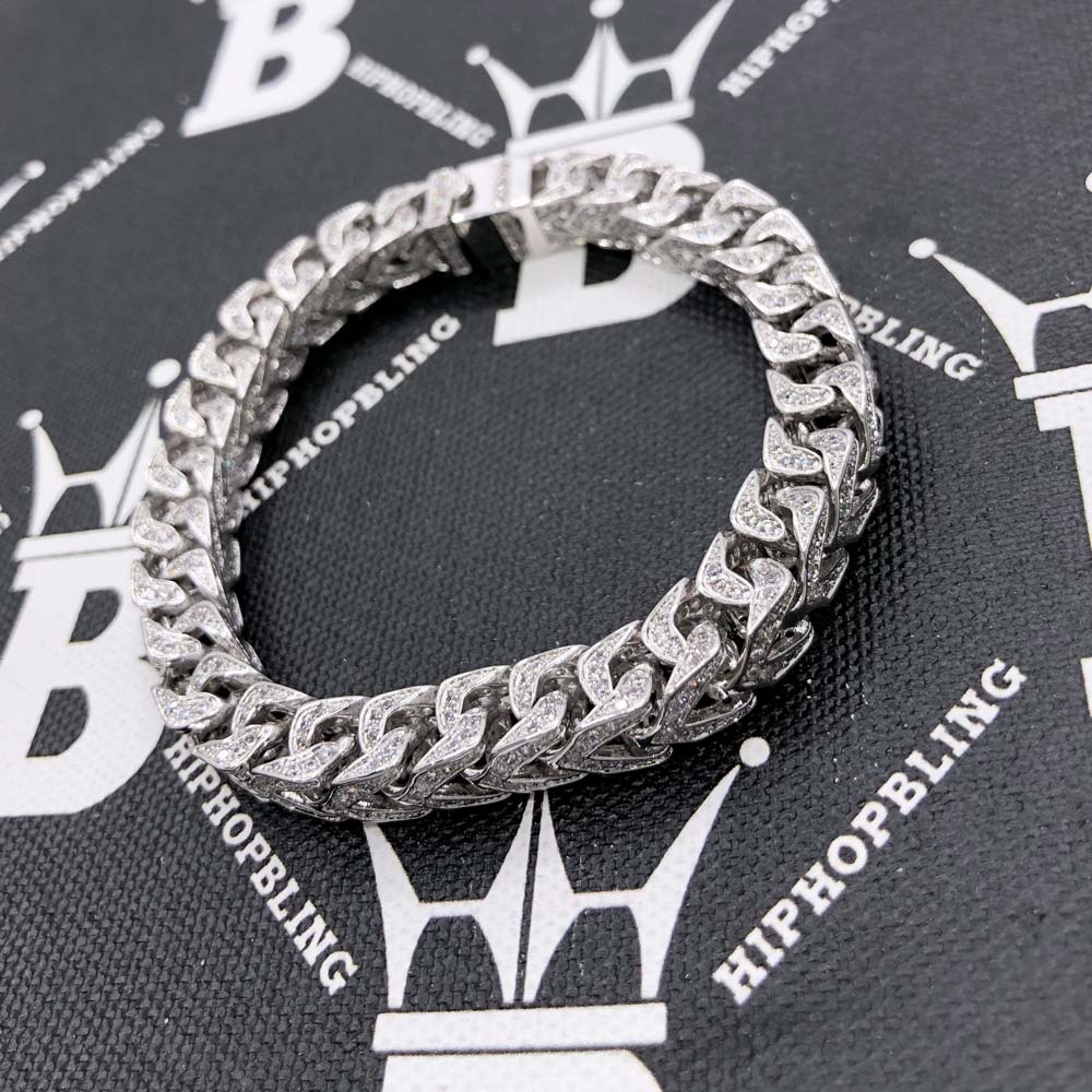 CZ Franco 8MM Bling Bling Bracelet