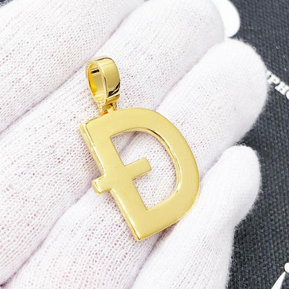 D Letter Dogecoin Inspired Pendant .925 Sterling Silver