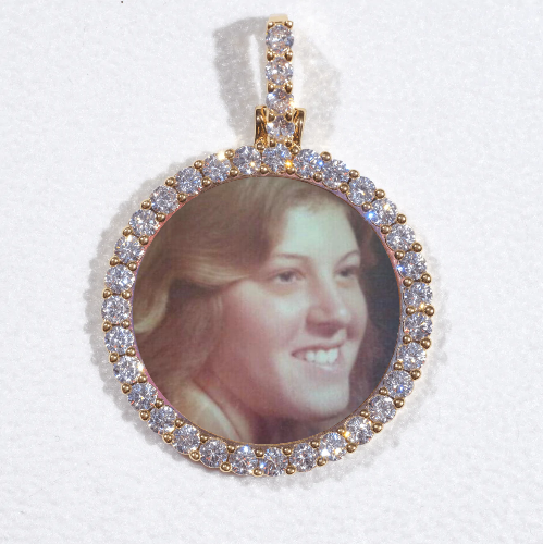 3D CIRCLE CUSTOM PICTURE PENDANT SMALL SIZE