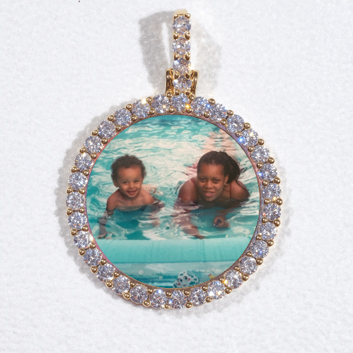 3D CIRCLE CUSTOM PICTURE PENDANT SMALL SIZE