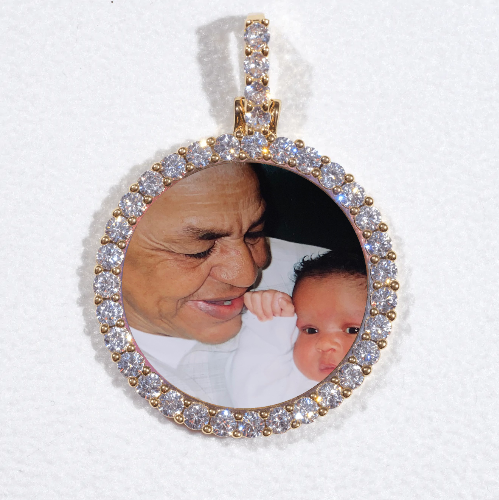 3D CIRCLE CUSTOM PICTURE PENDANT SMALL SIZE