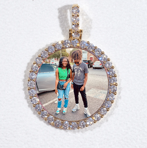 3D CIRCLE CUSTOM PICTURE PENDANT SMALL SIZE