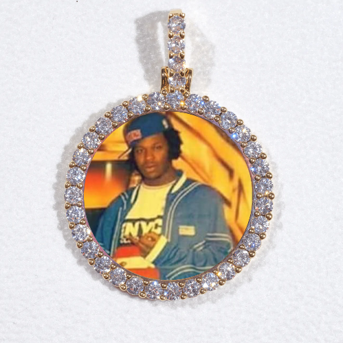 3D CIRCLE CUSTOM PICTURE PENDANT SMALL SIZE