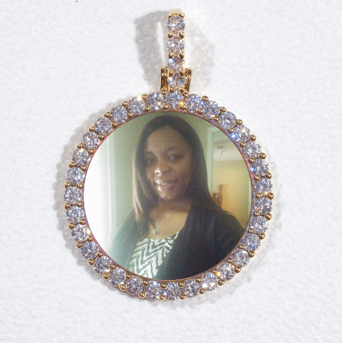 3D CIRCLE CUSTOM PICTURE PENDANT SMALL SIZE