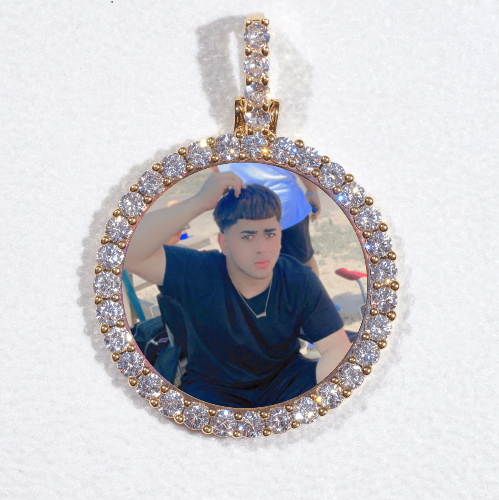3D CIRCLE CUSTOM PICTURE PENDANT SMALL SIZE