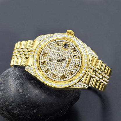 Date Jubilee Iced CZ Bling Bling Watch