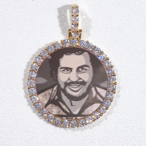 3D CIRCLE CUSTOM PICTURE PENDANT SMALL SIZE
