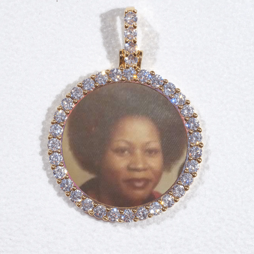 3D CIRCLE CUSTOM PICTURE PENDANT SMALL SIZE