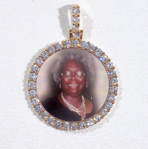 3D CIRCLE CUSTOM PICTURE PENDANT SMALL SIZE