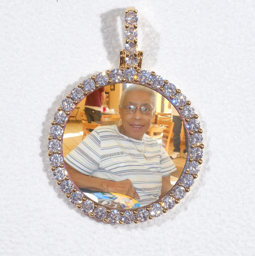 3D CIRCLE CUSTOM PICTURE PENDANT SMALL SIZE