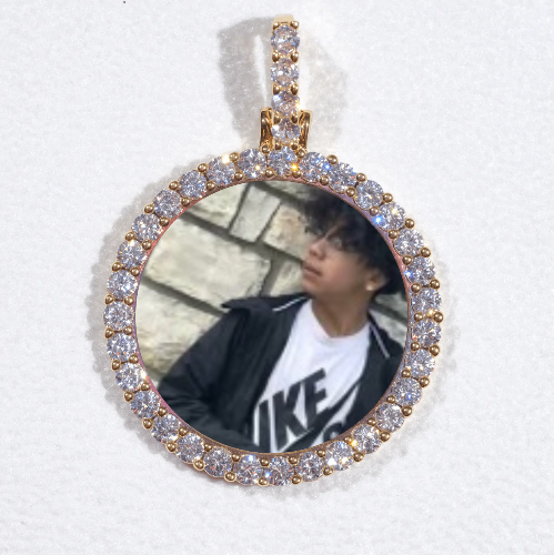 3D CIRCLE CUSTOM PICTURE PENDANT SMALL SIZE