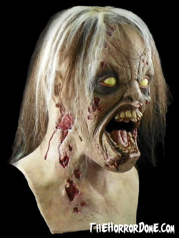 Lifeless eyes and rotting teeth of the Dead Awake mask