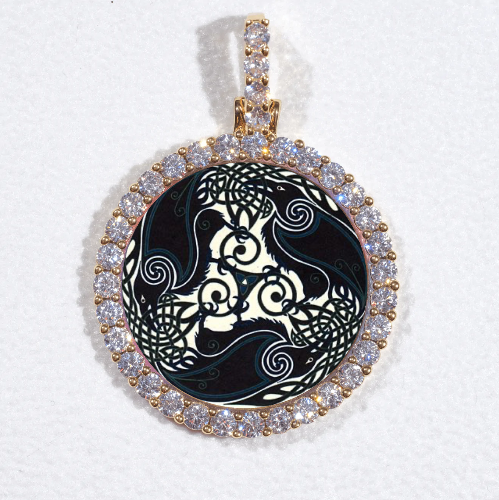 3D CIRCLE CUSTOM PICTURE PENDANT SMALL SIZE