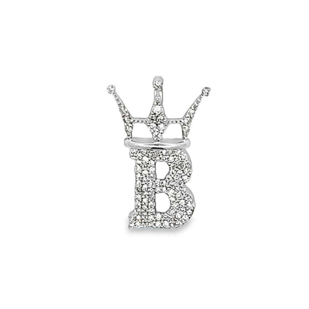 Diamond Hip Hop Bling Logo Pendant Solid 14K Gold