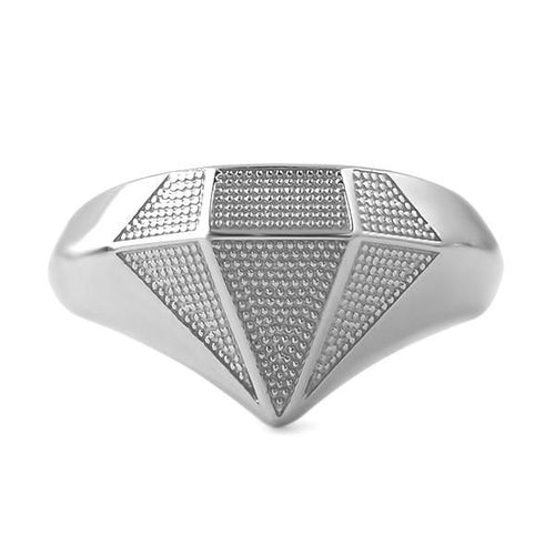 Diamond Shaped .925 Sterling Silver Custom Ring