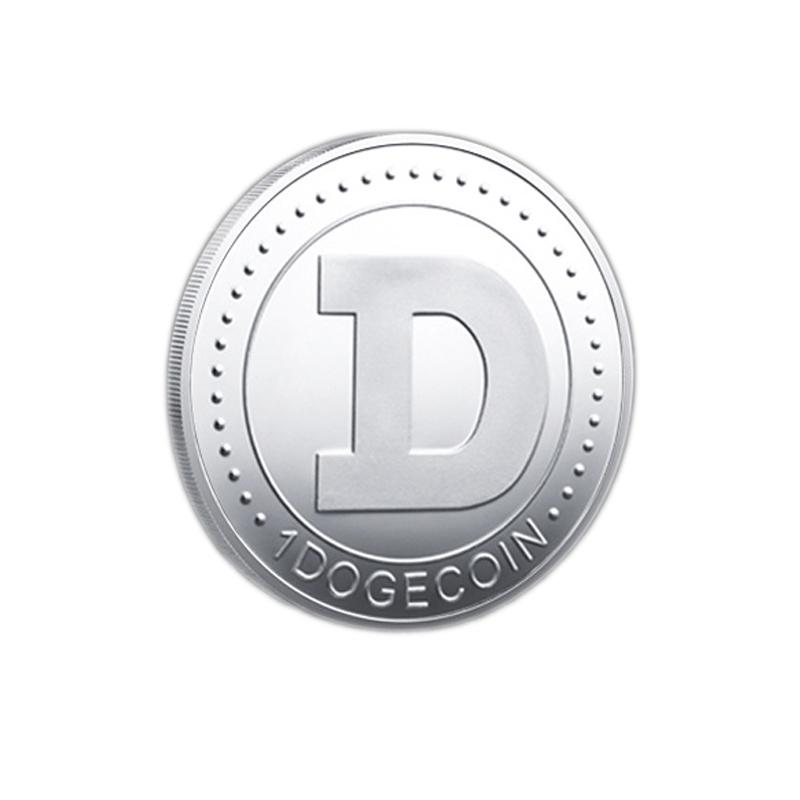 Dogecoin Coin Iced Out Frame Pendant V2