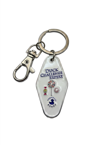 Duck Challenge - Be Curious - Keychain (Metal)