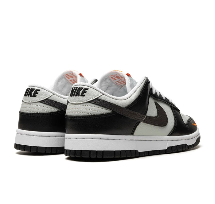 Nike Dunk Low "Black Total Orange Mini Swoosh"