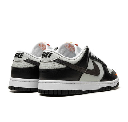 Nike Dunk Low "Black Total Orange Mini Swoosh"
