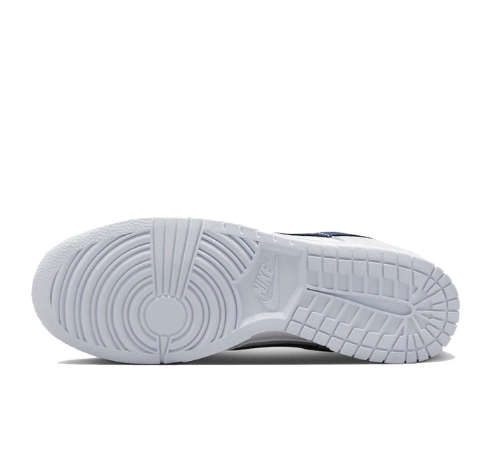 Nike Dunk Low "White Grey Navy Aqua Mini Swoosh"