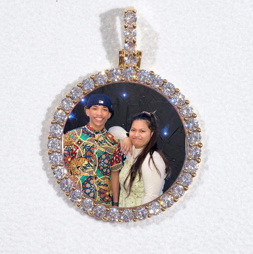3D CIRCLE CUSTOM PICTURE PENDANT SMALL SIZE