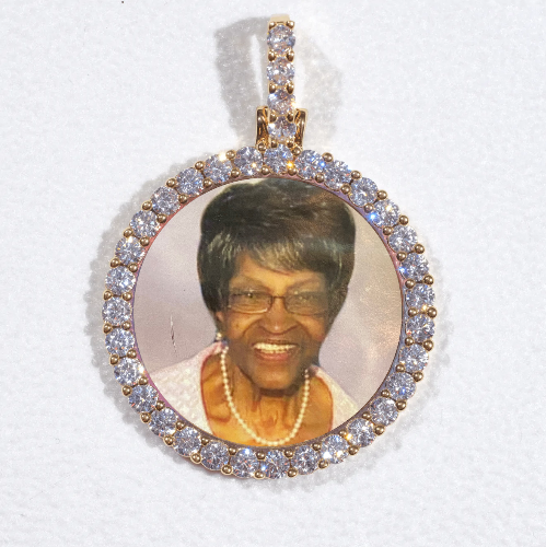 3D CIRCLE CUSTOM PICTURE PENDANT SMALL SIZE