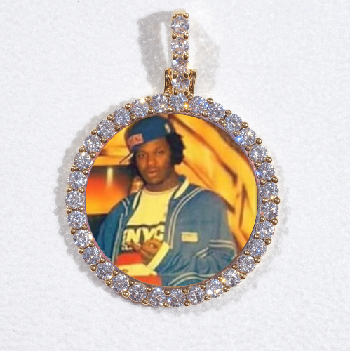 3D CIRCLE CUSTOM PICTURE PENDANT SMALL SIZE