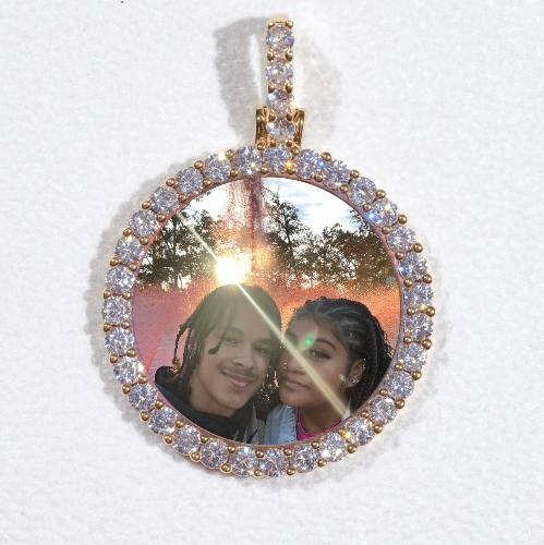 3D CIRCLE CUSTOM PICTURE PENDANT SMALL SIZE
