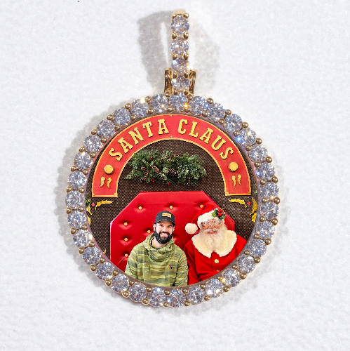 3D CIRCLE CUSTOM PICTURE PENDANT SMALL SIZE