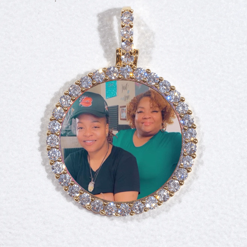 3D CIRCLE CUSTOM PICTURE PENDANT SMALL SIZE