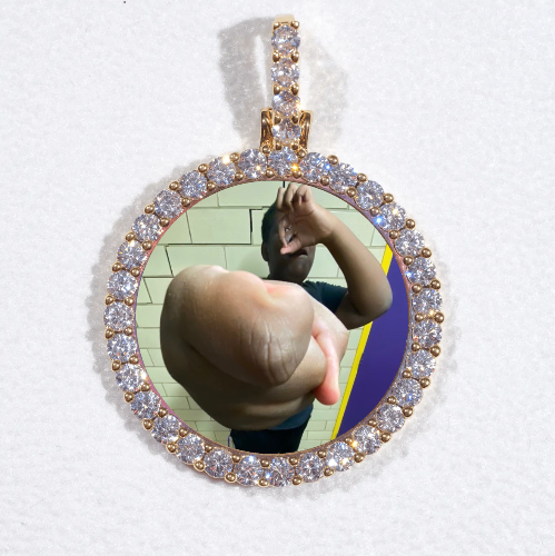 3D CIRCLE CUSTOM PICTURE PENDANT SMALL SIZE
