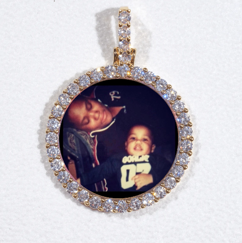 3D CIRCLE CUSTOM PICTURE PENDANT SMALL SIZE