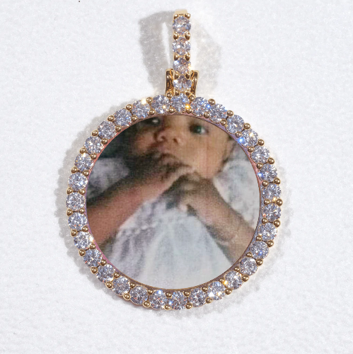3D CIRCLE CUSTOM PICTURE PENDANT SMALL SIZE