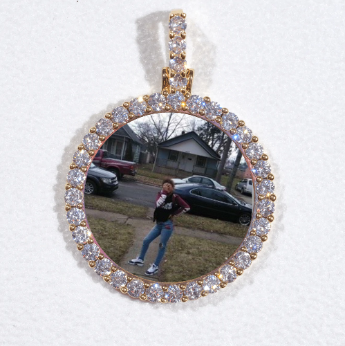 3D CIRCLE CUSTOM PICTURE PENDANT SMALL SIZE