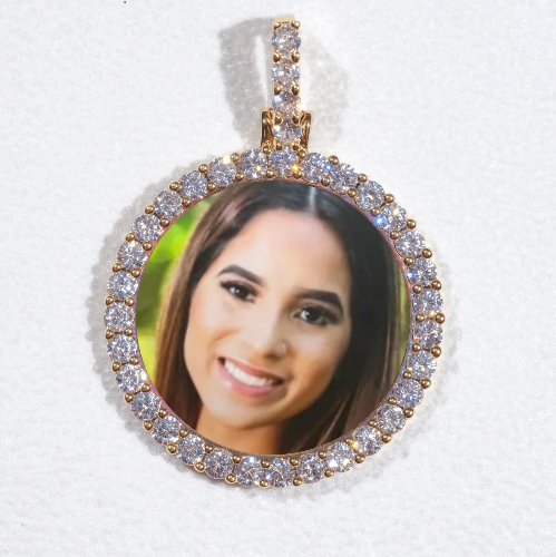 3D CIRCLE CUSTOM PICTURE PENDANT SMALL SIZE
