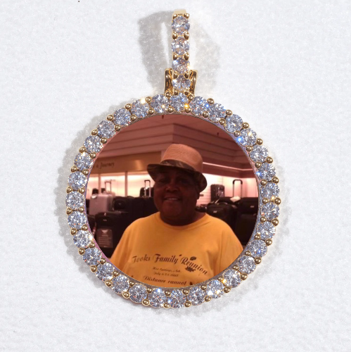 3D CIRCLE CUSTOM PICTURE PENDANT SMALL SIZE
