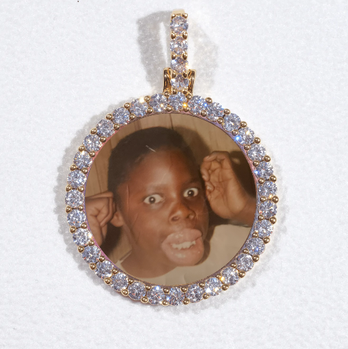 3D CIRCLE CUSTOM PICTURE PENDANT SMALL SIZE