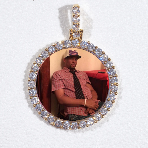 3D CIRCLE CUSTOM PICTURE PENDANT SMALL SIZE