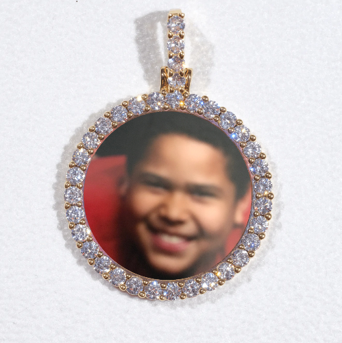3D CIRCLE CUSTOM PICTURE PENDANT SMALL SIZE