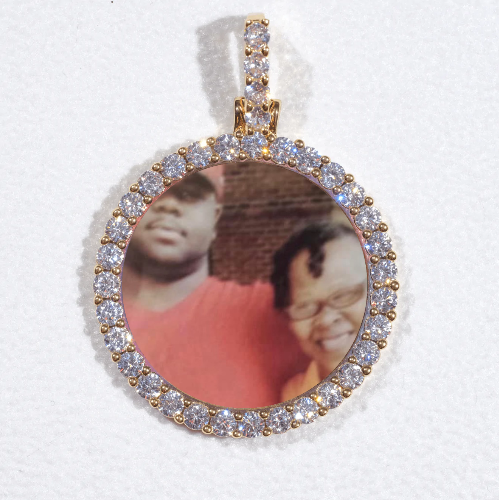 3D CIRCLE CUSTOM PICTURE PENDANT SMALL SIZE