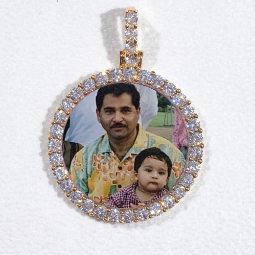 3D CIRCLE CUSTOM PICTURE PENDANT SMALL SIZE