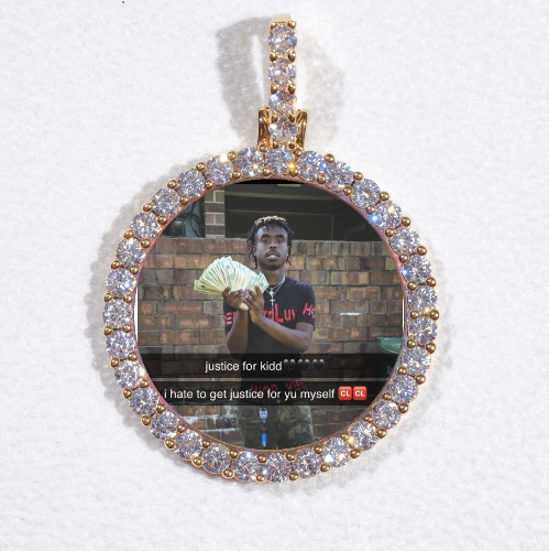 3D CIRCLE CUSTOM PICTURE PENDANT SMALL SIZE