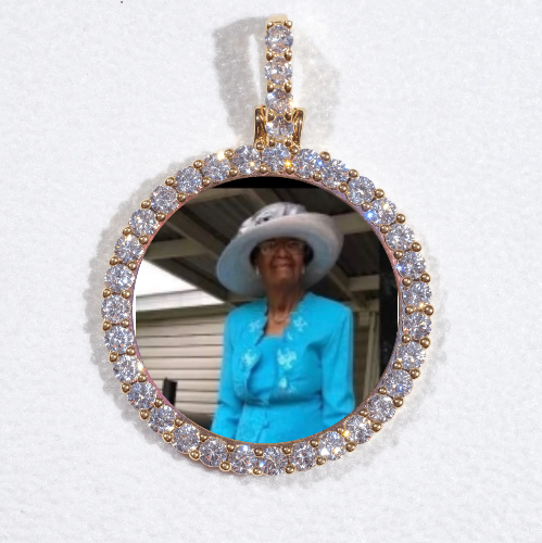 3D CIRCLE CUSTOM PICTURE PENDANT SMALL SIZE