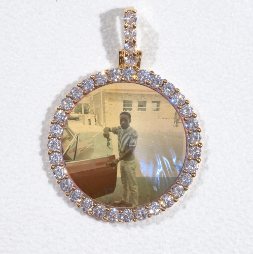 3D CIRCLE CUSTOM PICTURE PENDANT SMALL SIZE
