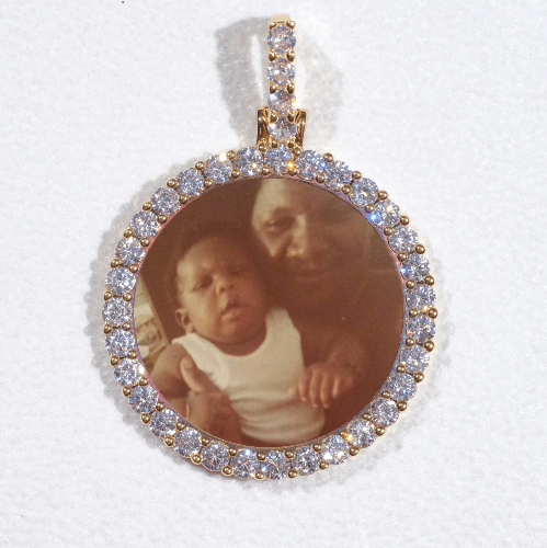3D CIRCLE CUSTOM PICTURE PENDANT SMALL SIZE